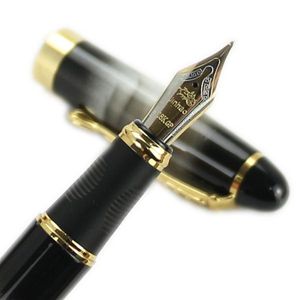 Füllfederhalter Jinhao X450 Stift 18KGP 0,7 mm breite Spitze ohne Bleistiftbox Schulbüro Schreibwaren 21 Stile Grau marmoriert und Gold