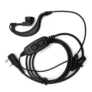 Walkie Talkie earphones G Shape Earpiece Headset With PTT Mic for Baofeng BF-UV3R BF-T1 BF-T6 Two Way Radio