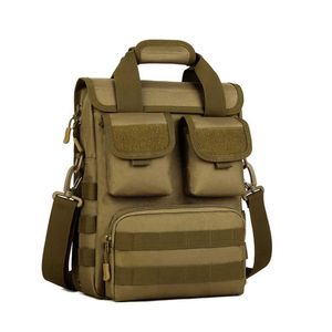 Military Tactical Bag Molle Shoulder Bags Waterproof Male Camouflage Single Belt Sack Handbags Hunting Backpack Q0721