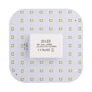 9W 2D LED GR10Q 4-контактный квадратный лампочку AC 90-265V вместо 1600 CFL 900 Flow накаливания лампы