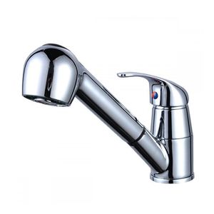 Wholesale swivel shower for sale - Group buy Rain Shower Head Kitchen Sink Chrome Single Handle Tap Swivel Pull Spray Faucet Spout Hand Shower Showerhead Douche Pommeau