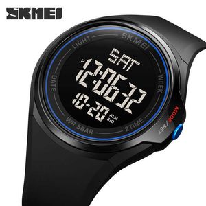 SKMEI New Digital Movement Men Watch Sport 50Bar Waterproof Countdown Chrono Led Light Display Watch Electronic Alarm Clock 1810 G1022