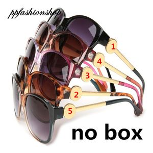 النساء السفر أزياء النظارات الشمسية الإطار المعدني التدرج النظارات الشمسية مصمم الصيف النظارات 5 ألوان Ppfashionshop