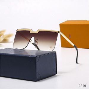 2022 Designers Sunglasses Luxo Sun Óculos de sol elegante Alta qualidade polarizada para o estilo de verão UV400 de vidro Mens