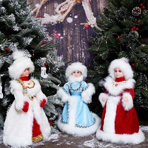 サンタクロース人形豪華なクリスマスデーの装飾飾りキャンディーバケツスカンジナビアナビダッドイヤーギフト211019