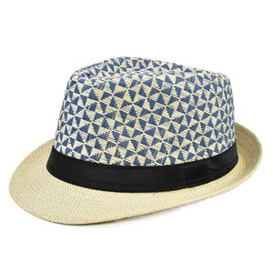 Linen Fedora Hat Мужчины и женские сетки полосы плоский край джазовой шапке Панама повседневная навес на солнцем четырех годах дышащий пляж