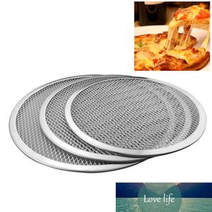 Pizza Pan Aluminum Thicken Non-stick Net Round Pizza Mesh Pan Baking Tray Kitchen Tool 6 7 8 9 10 11 12 13 16 Inch Pizza Oven