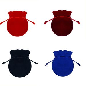 Drawstring Velvet Bag Calabash Pouch Jewelry Packaging Bags Wedding Christmas Favor Pouches Gift