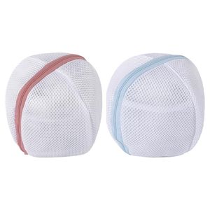 Storage Boxes & Bins Bra Special Laundry Bag With Zipper Polyester Basket Mesh Pouch For Protect Underwear Wash Ball Shape Bras M6CE