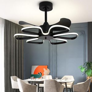 Plafondventilatoren restaurant fan licht creatief stil 2021 moderne minimalistische slaapkamer elektrische geïntegreerde kroonluchter