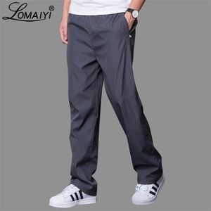 Plus Size 6XL Men's Summer / Outono Calças Homens Calças Casuais Mens Respirável Calças Secas Rápidas Masculinas Loose Leg Wide Pants Am412 210723