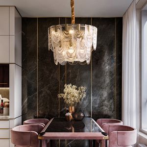 Koppar Post-Modern American Led Chandelier Light Luxury Atmosphere Bedroom Simple Designer Creative E14 Living Room Hotel