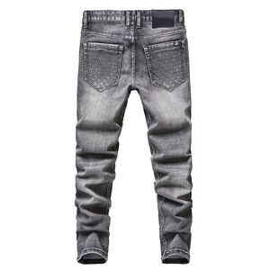 2022gg mens calças calças de algodão de algodão elástico coreano coreano calças clássicas estilo jeans denim calças masculinas