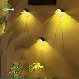 Luci solari per esterni Lampade da parete Lampade da giardino a energia Impermeabile RGB Decorazione natalizia Festoon Led Light