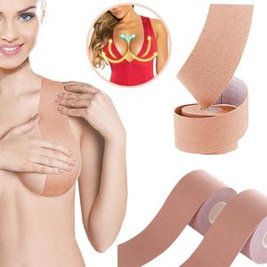 Smycken påsar, Väskor 5m Boob Tape Kvinnor Bröstnippel Omslag Tryck upp Bra Body Osynlig Lift Adhesive Bras Intimates 1 Roll NYZ Shop