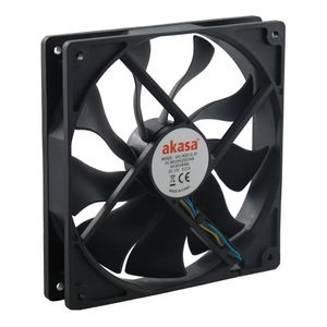 Akasa Apache 12cm 4Pin PWM Fan refrigerar 12V S-Fluxo de Calor Dissipador Hydro Dinâmico