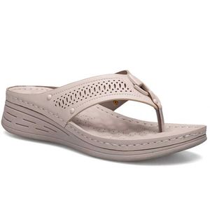 Women Slippers Home Ladies Shoes Casual Wedges Flip Flop Female Sandals for Summer Chausson Femme Plus Size Qq794 210625 GAI