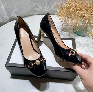 Классические женские одежды одежды мода хорошее качество бренд кожаный высокий каблук в каблуках обуви женские дизайнерские сандалии дамы удобные повседневные вечеринки обувь насосы G90821