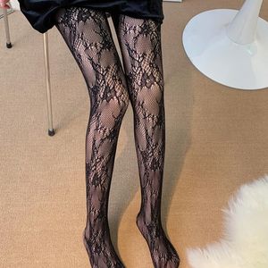 Мода женские носки Sexy Fishnet колготки черные кружева сетка полые цветочные колготки женщины тонкие кружевные чистые чулок