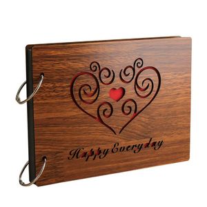 Wooden Creative Manual Loose-leaf Scrapbook 8 Inch Memorial Baby