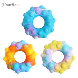 NEW Sensor Palm Fingergrip Antistress Relieve Pressure Education Toy Simple Dimple Circle Fidget Muscle Hand Grips Finger Toys DHL B0110