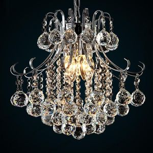 Żyrandole Nowoczesne elegancki kryształowy żyrandol sufitowy wiszące światło do salonu sypialnia bar weselna wystrój oświetlenia oprawa