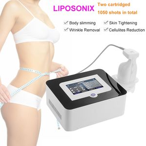 Liposonix CEポータブルスリムボディ美容装置2カートリッジを持つ注射処理リポスニックス機0.8cm1.3cm無料出荷