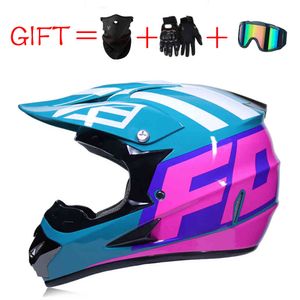 Yarış Motocross Motosiklet Kask Nokta Casque Moto Capacete Casco Off-Road Tam Yüz Vintage Unisex Erkekler Kadınlar 3 Hediyeler