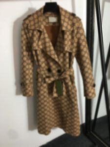 Fashion Women's Double G-breasted Lace up Polo Long Sleeve Buckskin Fleece Windbreaker Jacket Beige Coffee 825