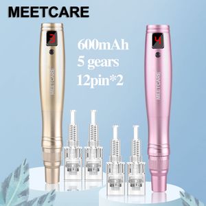 Trådlös DR Pen Microneedle Ultima Dermapen Professional Micro Needling Mesotherapy Auto Derma System Therapy Beauty Tools