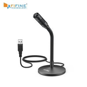 FIFINE Mini USB Dictation.Desktop Plug&Play Microphone Computer Laptop PC.Great YouTube,Gaming, Streaming