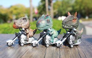 어린이 관성 자동차 오토바이 공룡 또는 동물 에뮬레이션 장난감 어린이 다이 캐스트 모델 자동차 10-11cm