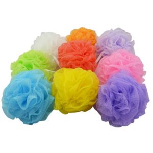 マルチカラー8g / 15g / 20g / 30gバスシャワースポンジPouf LoofahsナイロンメッシュブラシボールRH003258