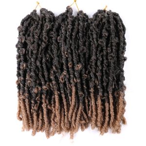 easy install strong neat top Butterfly Locs Crochet Hair 18 Inch Pre-looped Distressed Locks Naural Synthetic Braidin Extensions For Black women