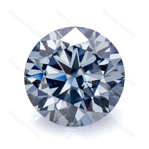 8mm Loose Gemstone Vivid Blue Brilliant Round Synthetic Moissanite Top VVS1 Professional Manufacturer Available Jewelry Making H1015