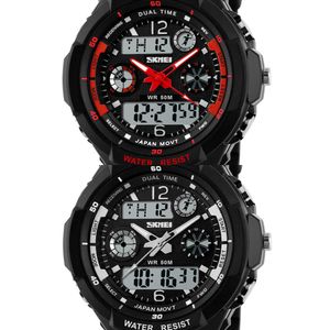 SKMEI Luxury Brand Sports Klockor Shock Resistant Män Led Titta Militär Digital Quartz Armbandsur Relogio Masculino 0931 x0524