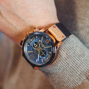 2021 Lige Casual Sports Watch for Men Top Brand Luxury Military Leather Wrist Watches Mens Clocks Fashion Chronograph Wristwatch Q0524