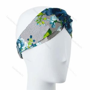 Klasik Çiçek Kafa Bandı Yumuşak İpek Headwraps Tasarım Çapraz Saç Bandı Sport Meatwear Kadınlar için