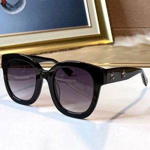 Sunglasses for Women 0208S fashion luxury black frame ladies glasses temples five-pointed star rhinestones and bees daily holiday travel UV400 with box