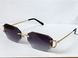 selling vintage sunglasses piccadilly irregular frameless diamond cut lens glasses retro fashion avant-garde design uv400 light color decorative eyewear 0103
