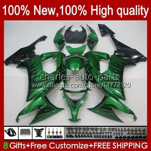 Bodywork Kit For KAWASAKI NINJA ZX1000C 1000CC ZX-10R 2008 2009 2010 Body 56No.93 ZX1000 C ZX 10R ZX10 10 R 1000 CC 08-10 ZX10R 08 09 10 Motorcycle Fairing Green flames