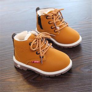 Boots Kids Girls Boys Martin Autumn Winter Kids Sports Shipper Nubuck Leather Toddle Baby Fashion Boot Size 21-30