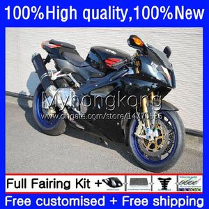 Motorradverkleidungen für Aprilia RSV 1000 R 1000R RSV1000R Mille Stock schwarz RV60 Cowling 9No.17 RSV-1000 RSV1000 R RR 03 04 05 06 RSV1000RR 2003 2004 2005 2006 Body Kit