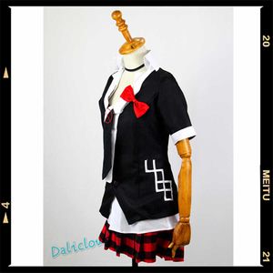 New Danganronpa Cosplay Anime Junko Enoshima Emboitement Inushio Kimuchi Happy Havoc Dangan Ronpa Costume / Wig Y0913