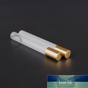 20pcs Wholesale 10ml Empty Roll on Bottle Essential Oil Frosted Glass Perfume 1/3 OZ Pot Refillable