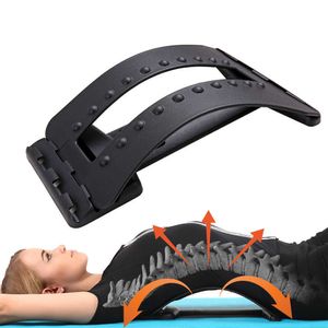 Back Stretcher Massage Fitness Equipment Stretch Relax Lumbar Support Spine Relief Chiropractic Dropship Corrector Health Care X0709