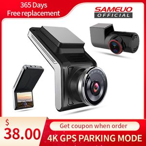 Samuo u2000 داش كام الأمامي والخلفي 4 كيلو 2160p 2 كاميرا سيارة dvr wifi dashcam فيديو مسجل السيارات للرؤية الليلية 24 ساعة وقوف السيارات مراقب