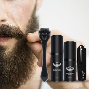 Barbe Beard Growth Kit Set Hair Growth Enhancer Beard Growth Essentital Oil Serum 4Pcs/setScouts