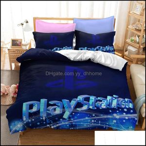 Bedding Sets Supplies Home Textiles & Garden Starblue-Hgs Beginning Games Set Quilt Er/Duvet Er Queen King Textile Comforter Pillowcase Drop