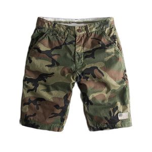 Mode Camouflage Shorts Männer Baumwolle Militärischen Stil Patchwork Casual Boardshorts Sommer Mann Kleidung 210714